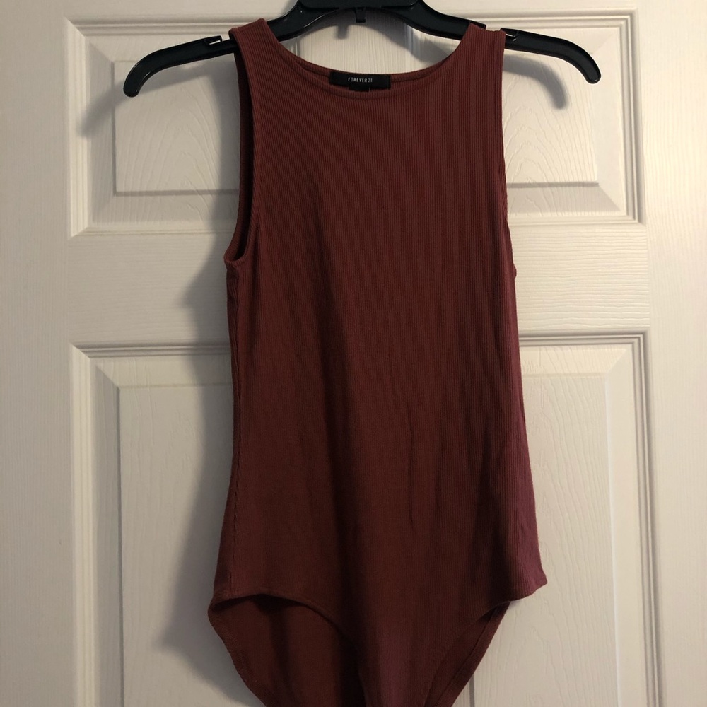 Rust Forever 21 Bodysuit